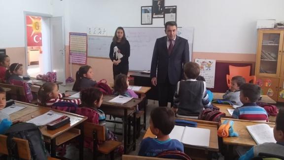 İlçe Milli Eğitim Müdürü İzzet ŞAHİN´in Beyköy ve Başpınar okullarına ziyaret